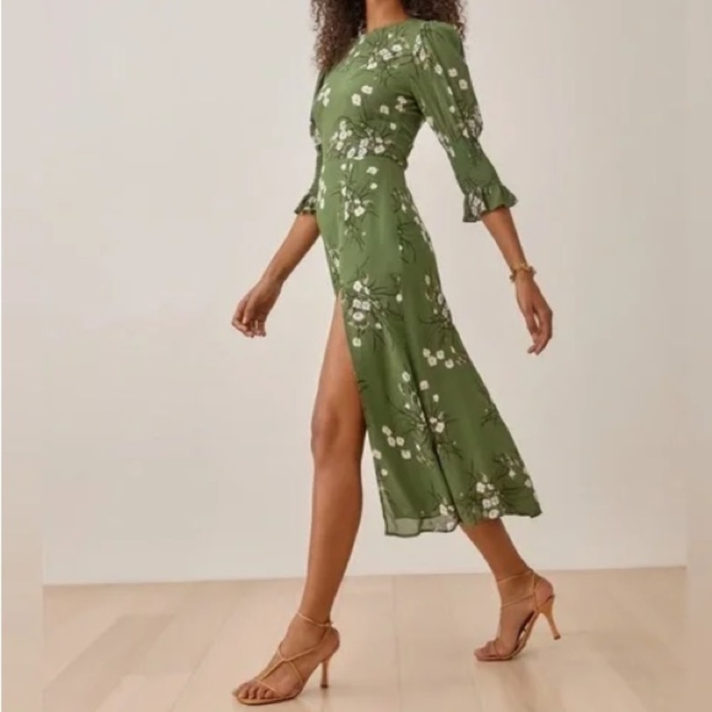 Reformation Carolina midi dress in lomita